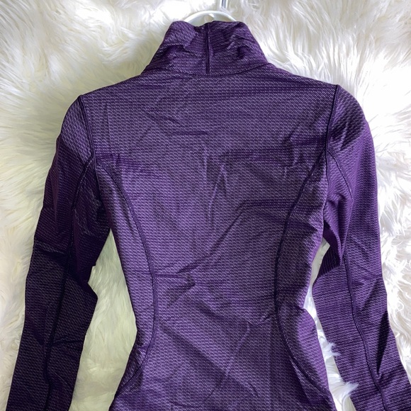 LULULEMON Dark Purple Precision Asymmetrical Zip Jacket 6 - Picture 3 of 16